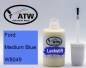 Preview: Ford, Medium Blue, W8049: 20ml Lackstift, von ATW Autoteile West.